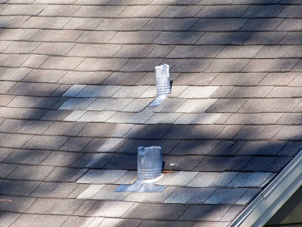 Mismatched shingles with lead jack replacement